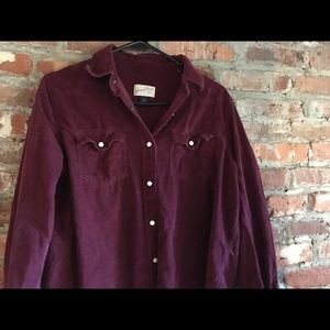 Corduroy button up